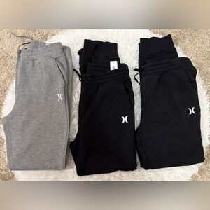 Hurley Kids Black and Gray Sweatpants Trio